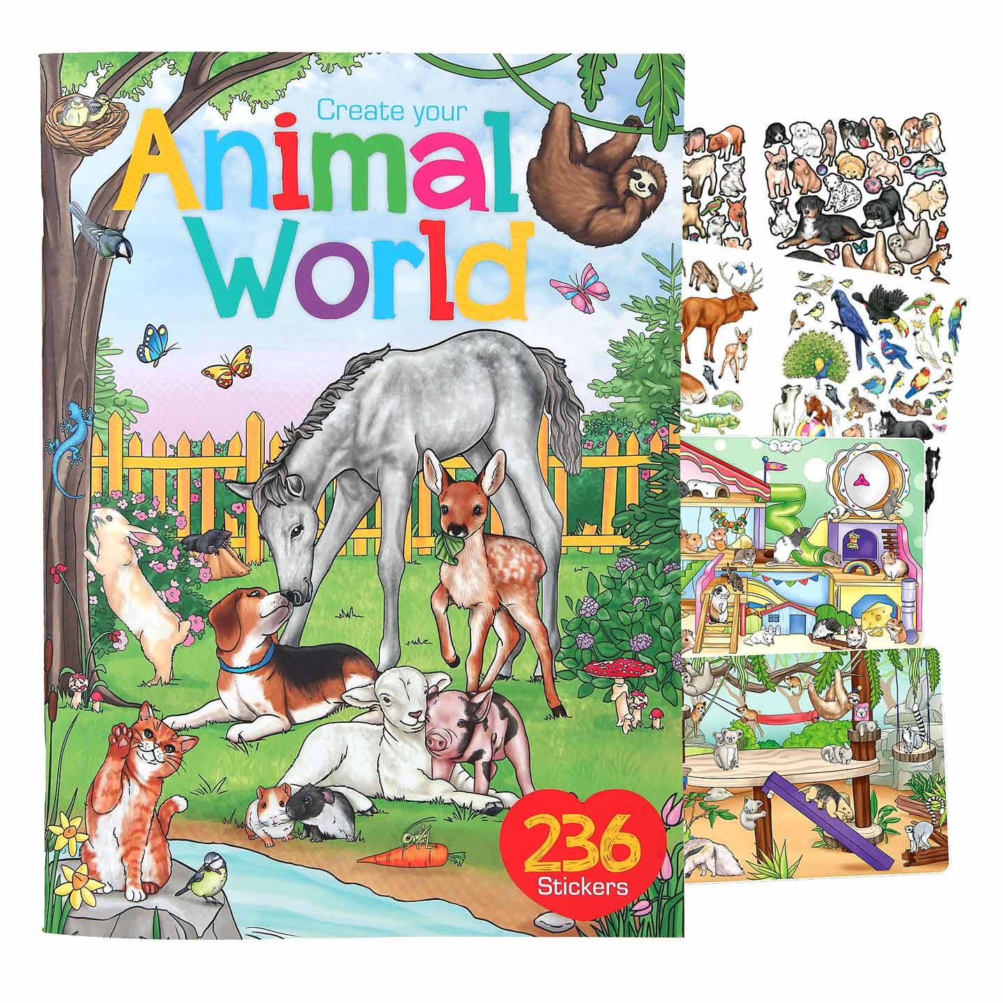 Depesche Create your Animal World Stickerboek