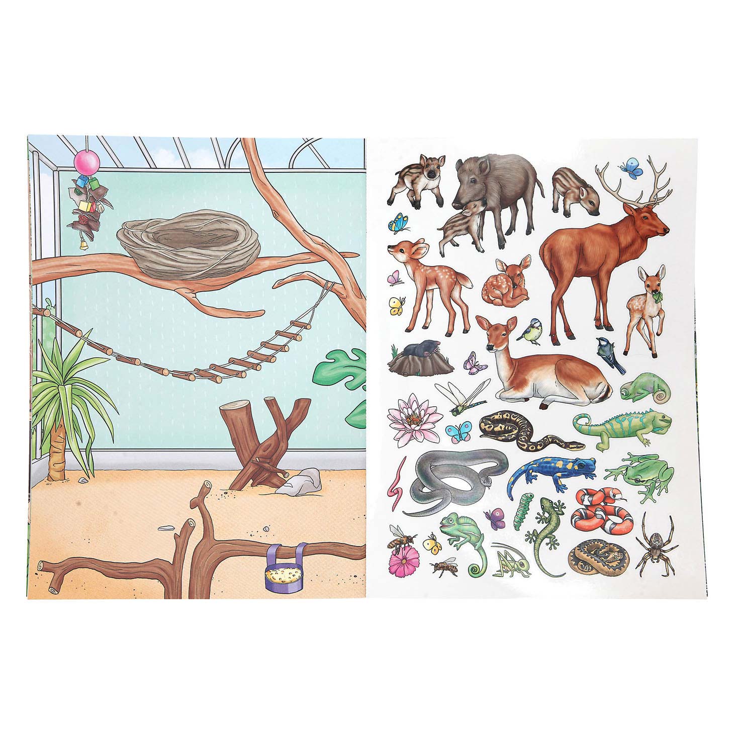 Depesche Create your Animal World Stickerboek