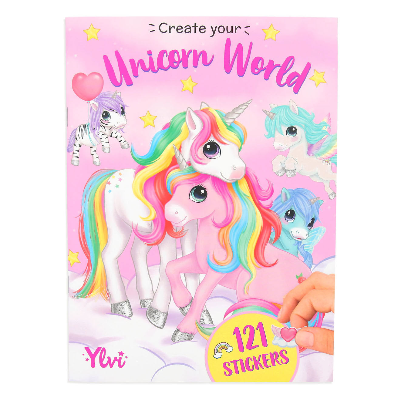 Depesche Ylvi & the Minimoomis Create your Unicorn Stickerboek