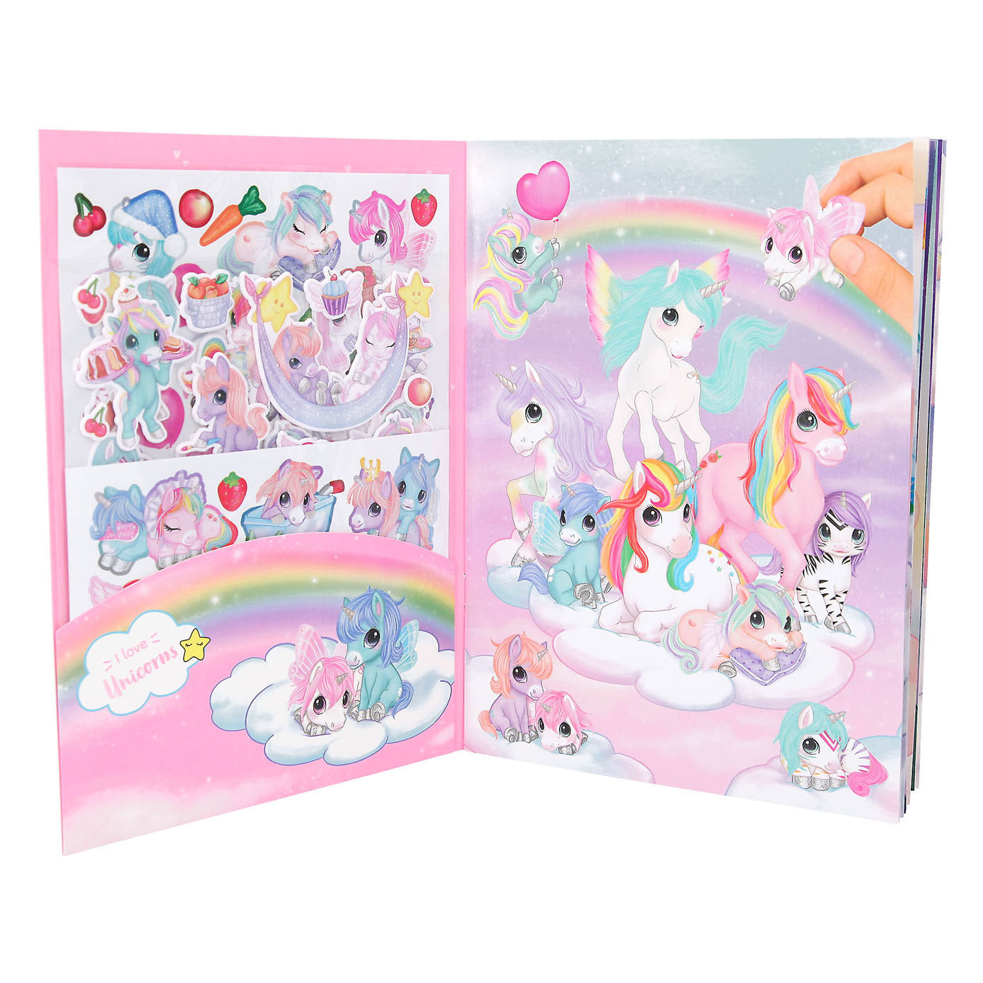 Depesche Ylvi & the Minimoomis Create your Unicorn Stickerboek