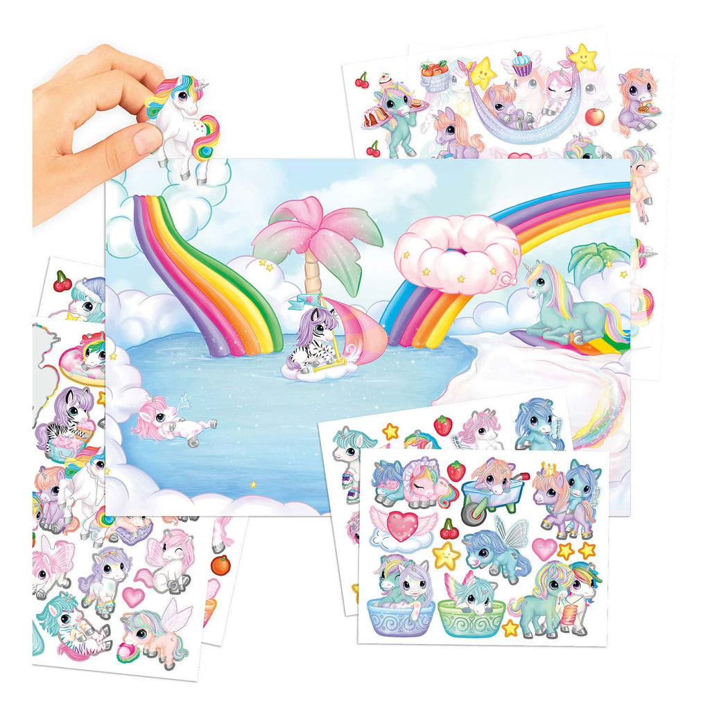 Depesche Ylvi & the Minimoomis Create your Unicorn Stickerboek