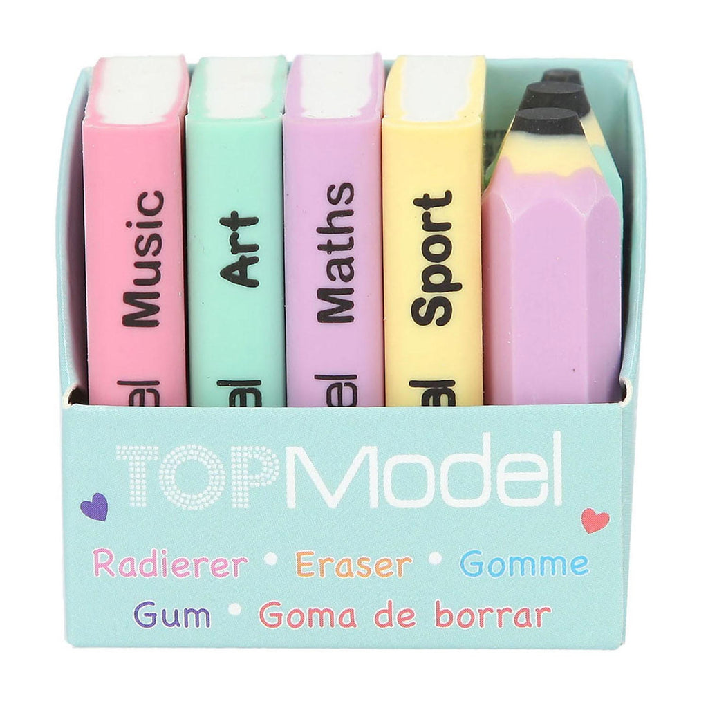 TOPModel Gumset Mini Schoolboeken en Potloden