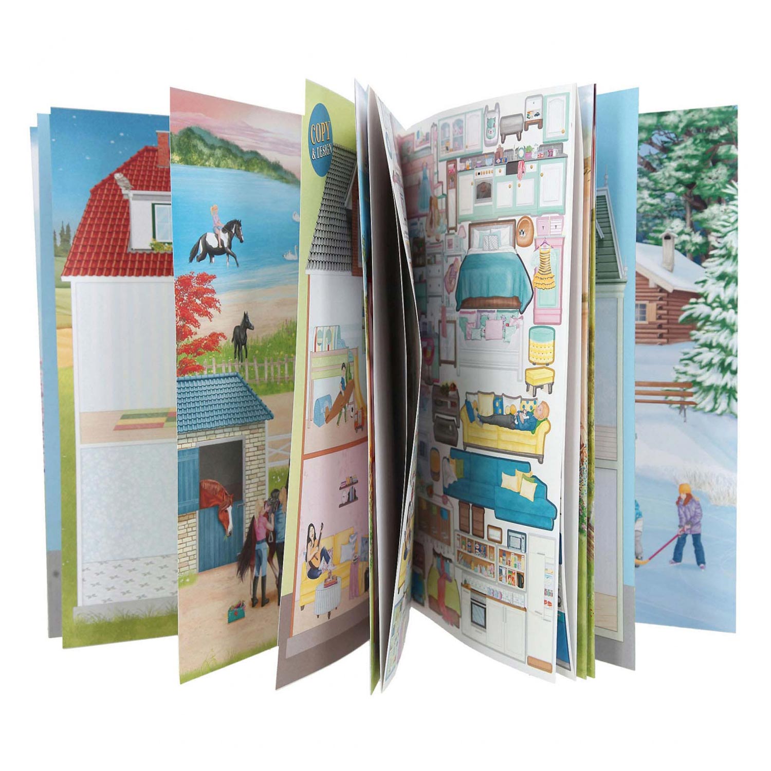 Depesche Create your Sweet Home Kleuren Stickerboek