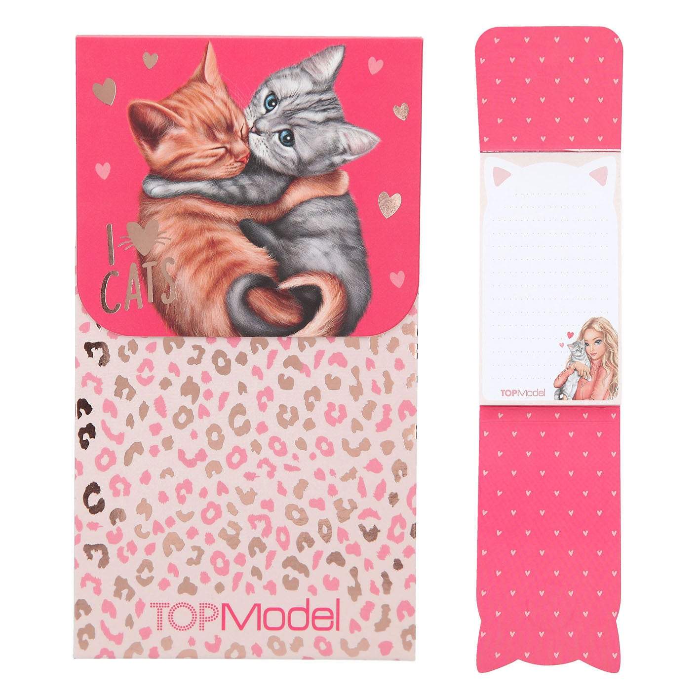 TOPModel Notitieblok met Magneetsluiting Cat