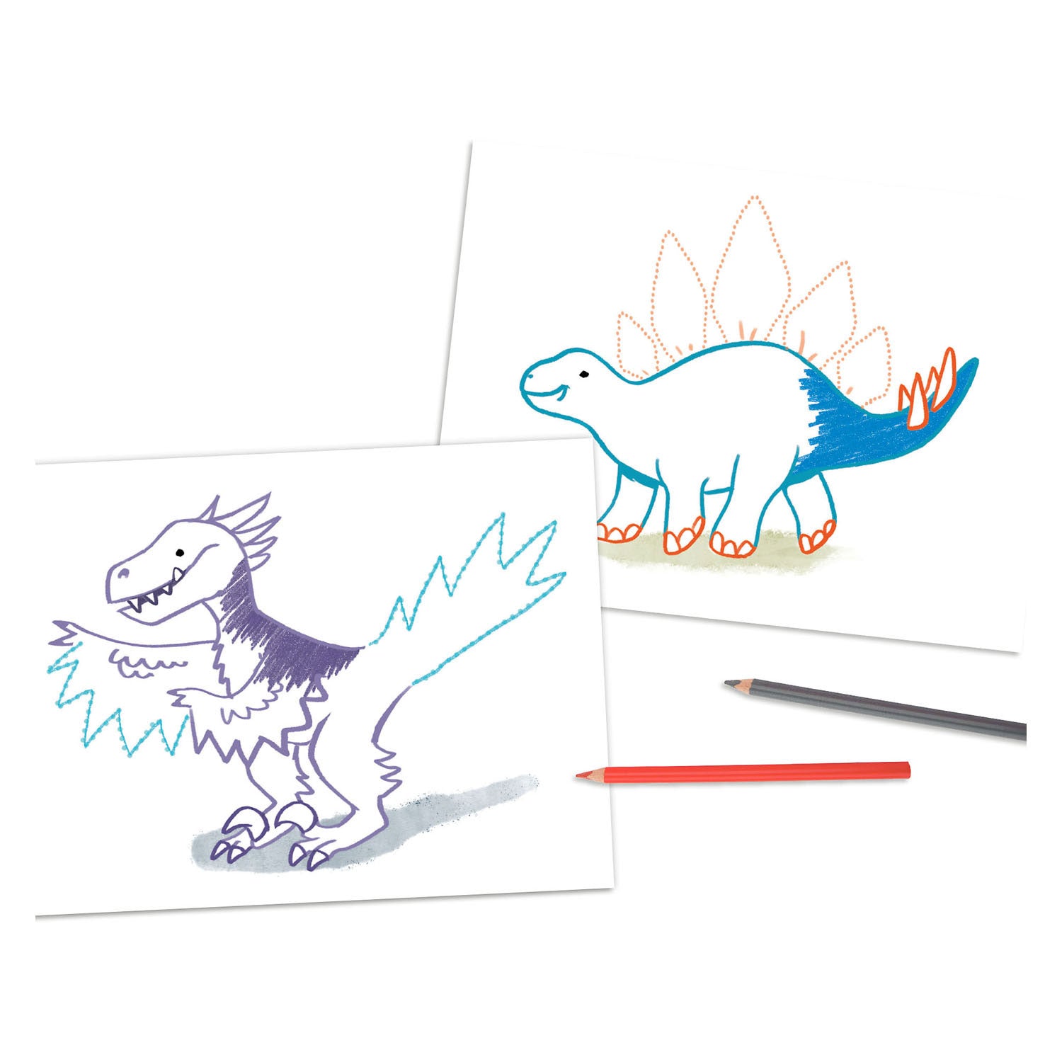 Dino World World Stip naar Stip Kleurboek Mini Dino