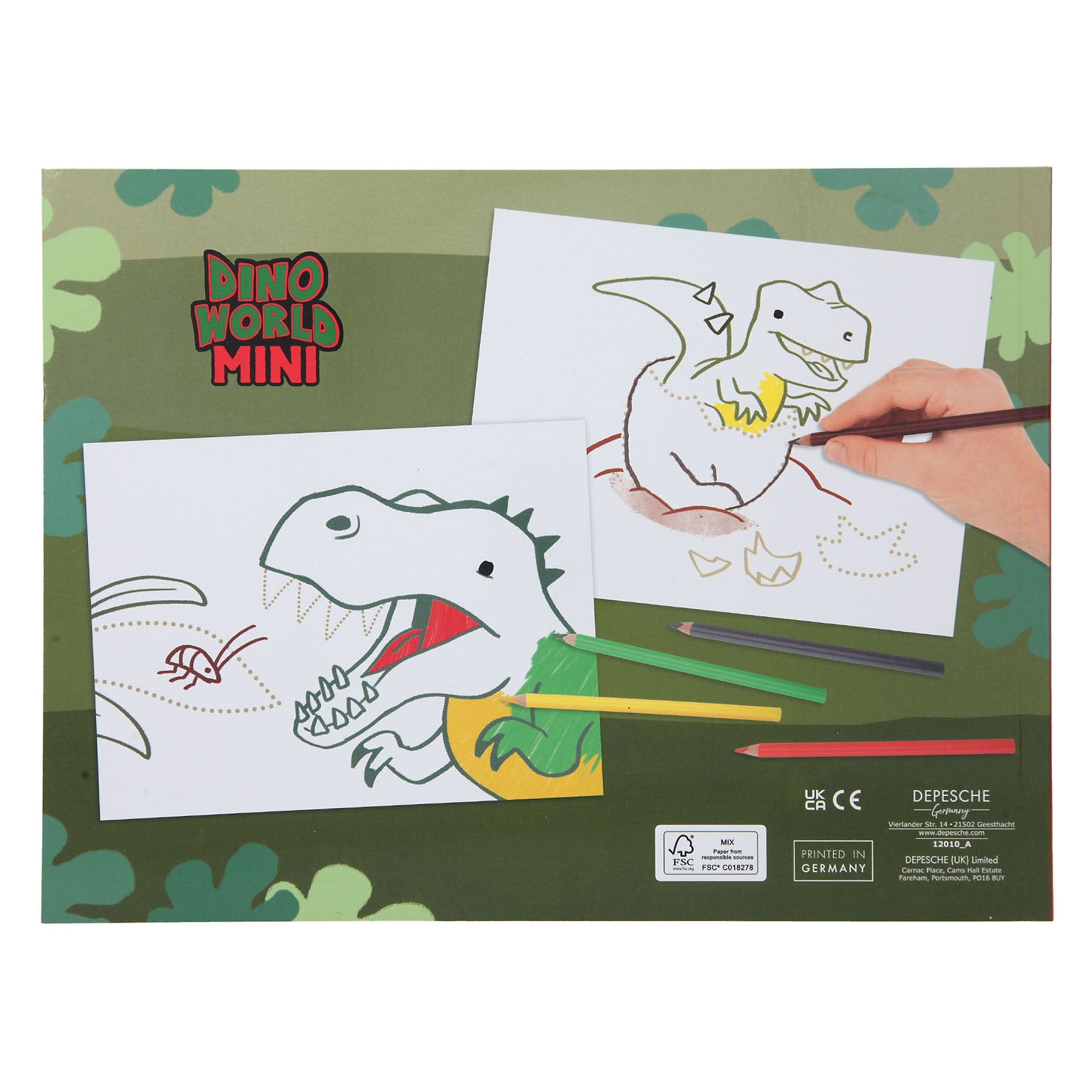 Dino World World Stip naar Stip Kleurboek Mini Dino