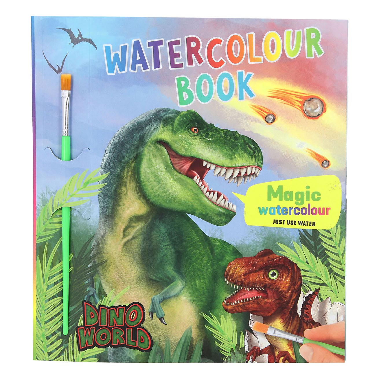 Dino World World Waterverf Boek