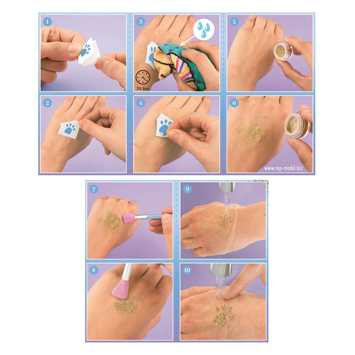 TOPModel Glitter Tattoos Iceworld