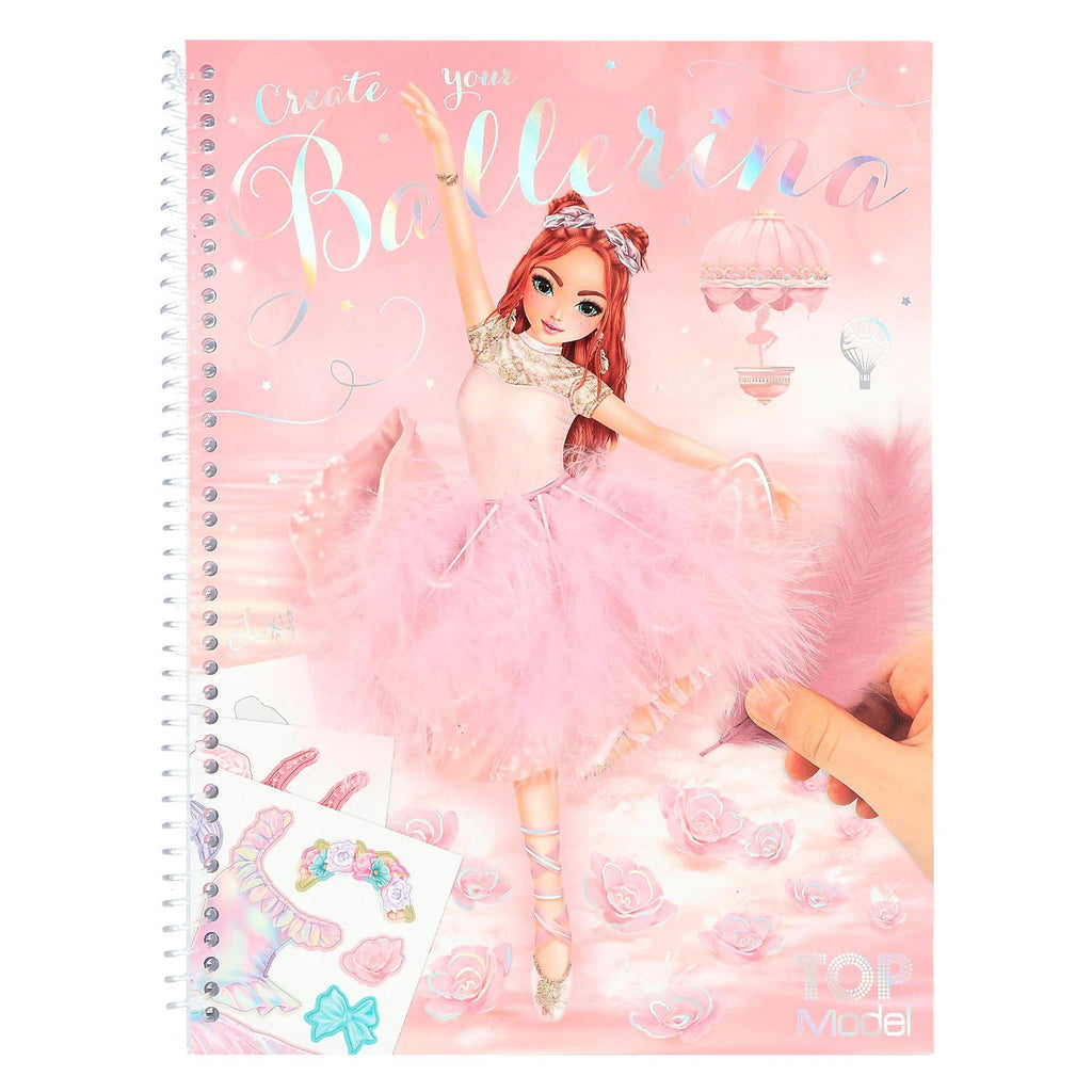 TOPModel Create Your Kleurboek met Stickers Ballet