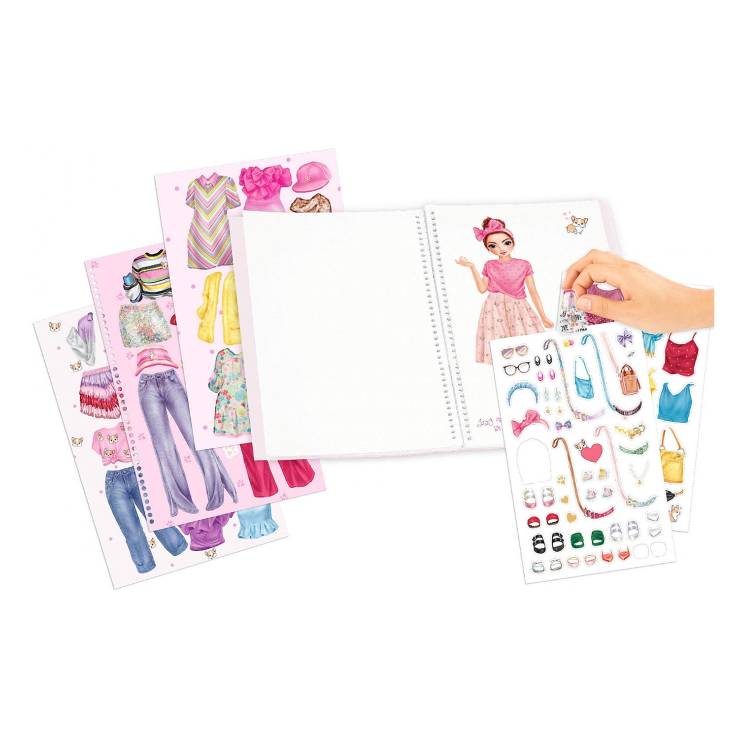 TOPModel Dress Me Up Stickerboek Groot Corgi