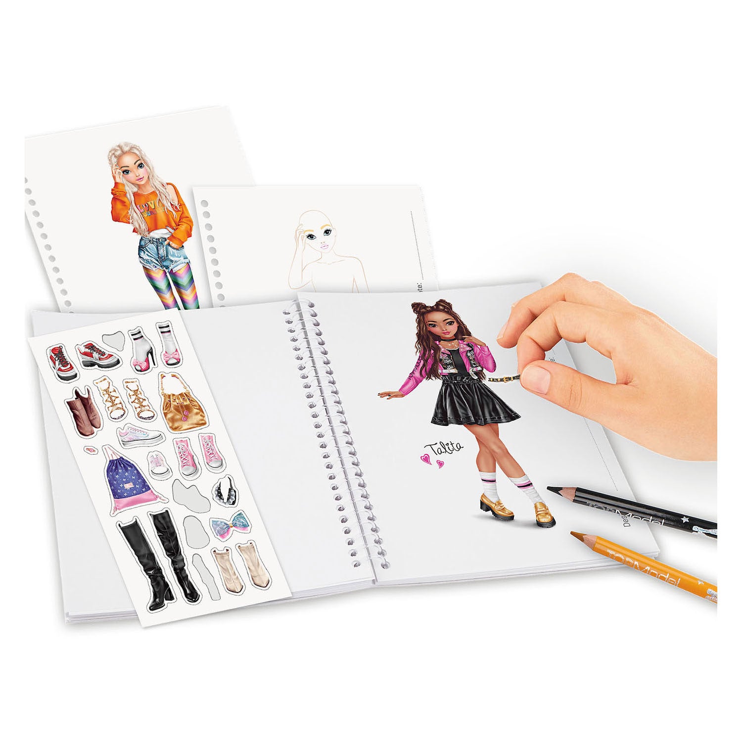 TOPModel Kleurboek met Stickervel