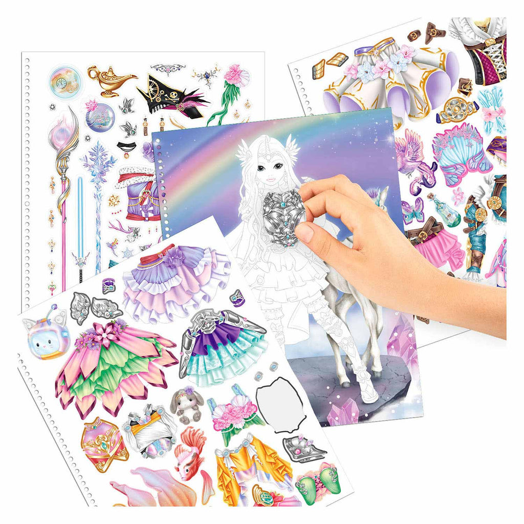 TOPModel Create Your Kleurboek met Stickers Fantasy