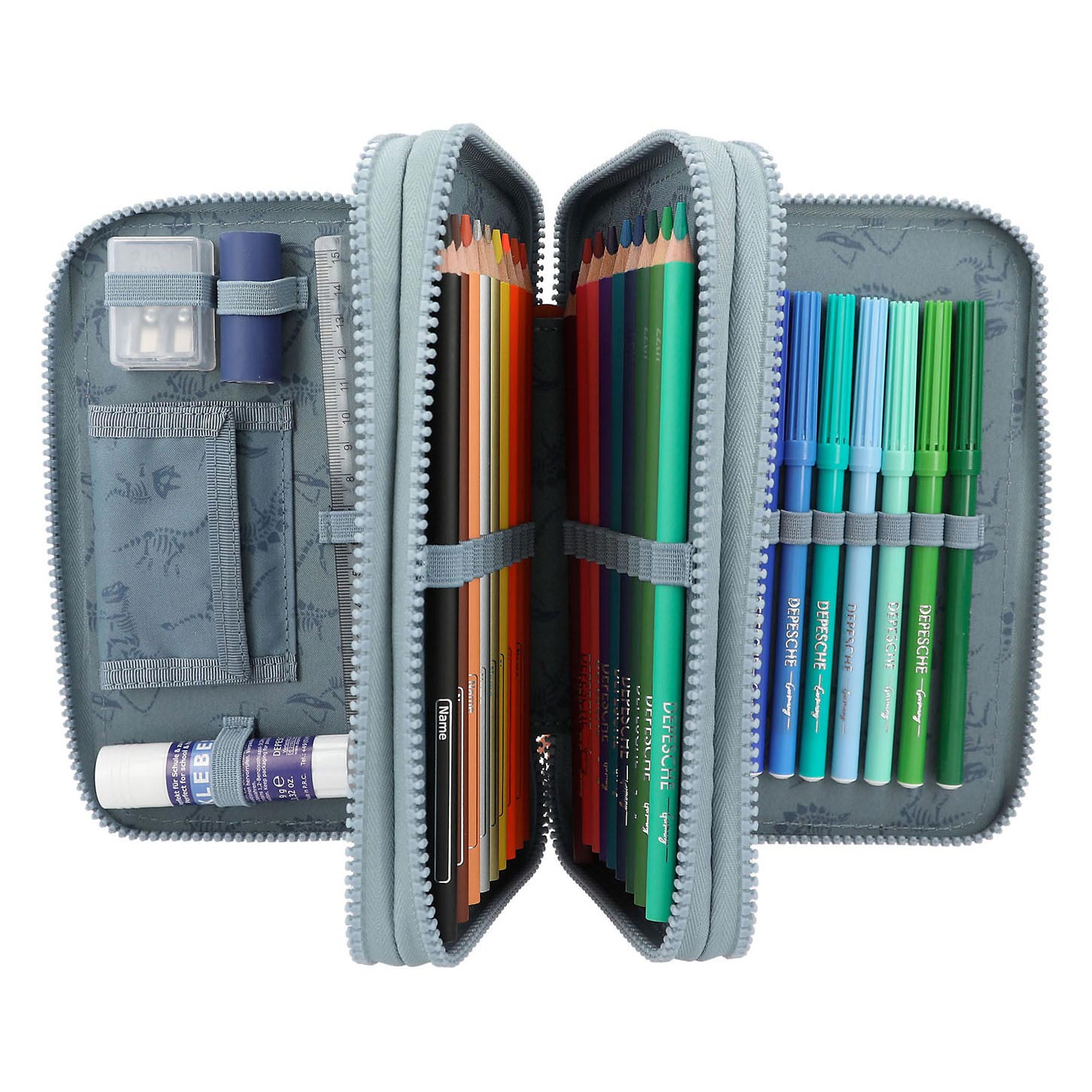 Depesche World 3-Vaks Etui T-rex