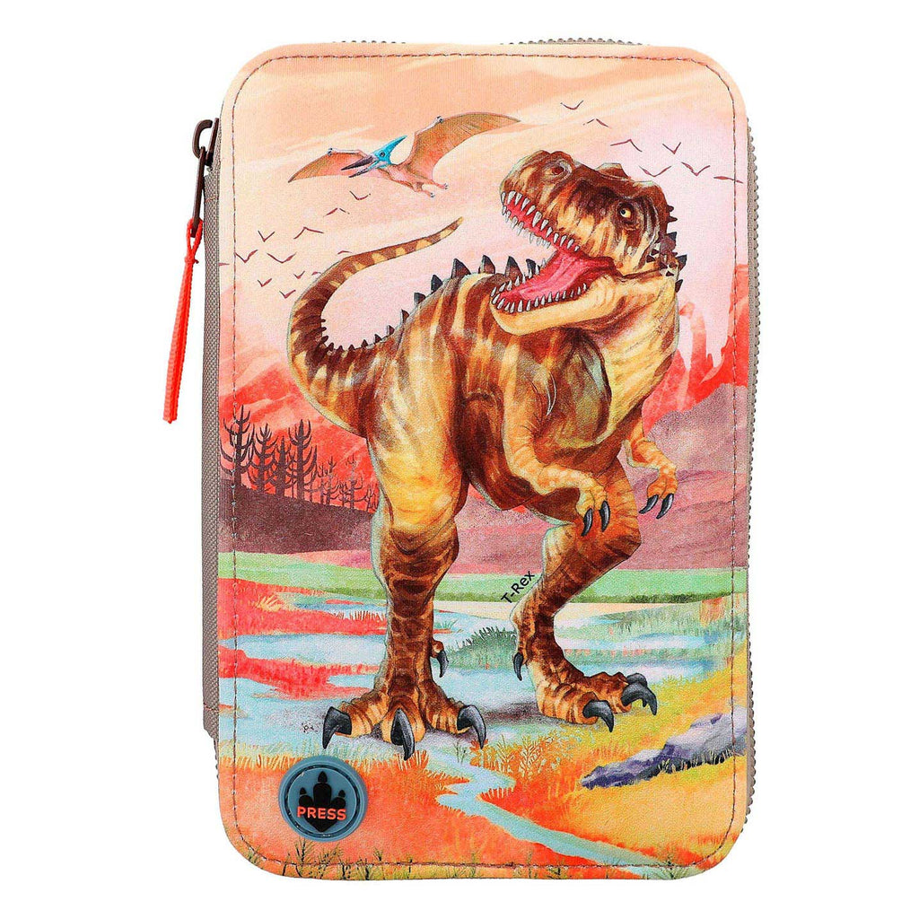 Depesche World 3-Vaks Etui T-Rex