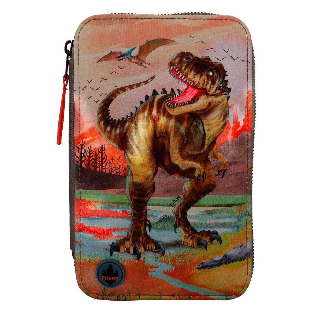 Depesche World 3-Vaks Etui T-Rex