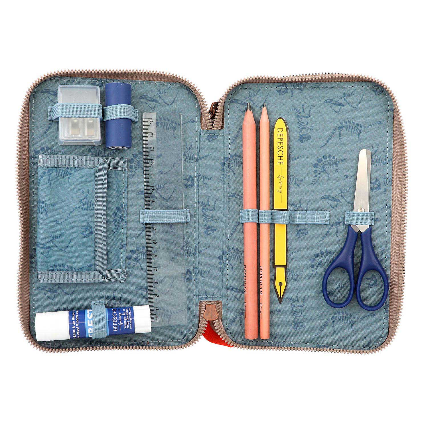 Depesche World 3-Vaks Etui T-Rex