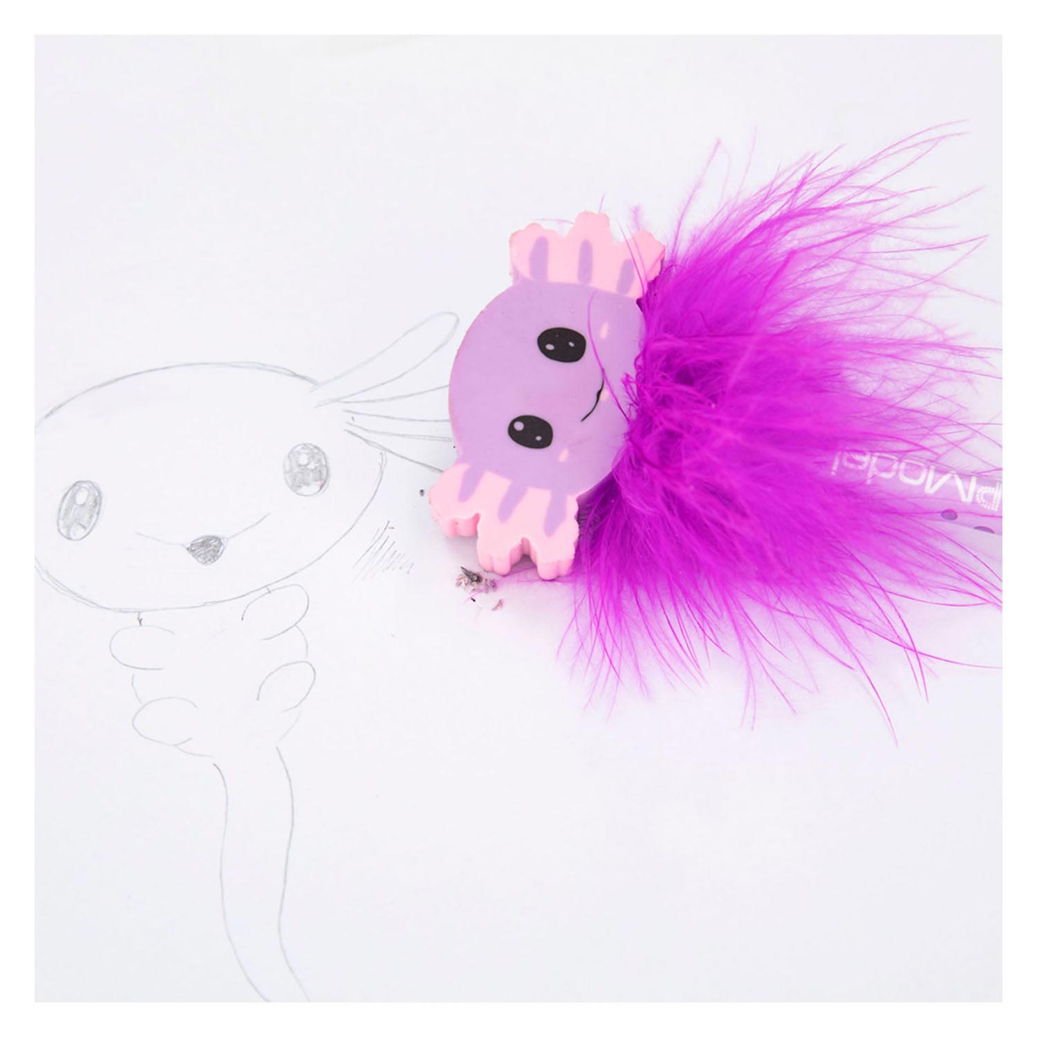 TOPModel Potlood Met Gum Mermaid