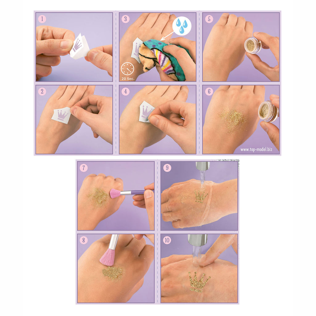 TOPModel Glitter Tatoeages Ballet