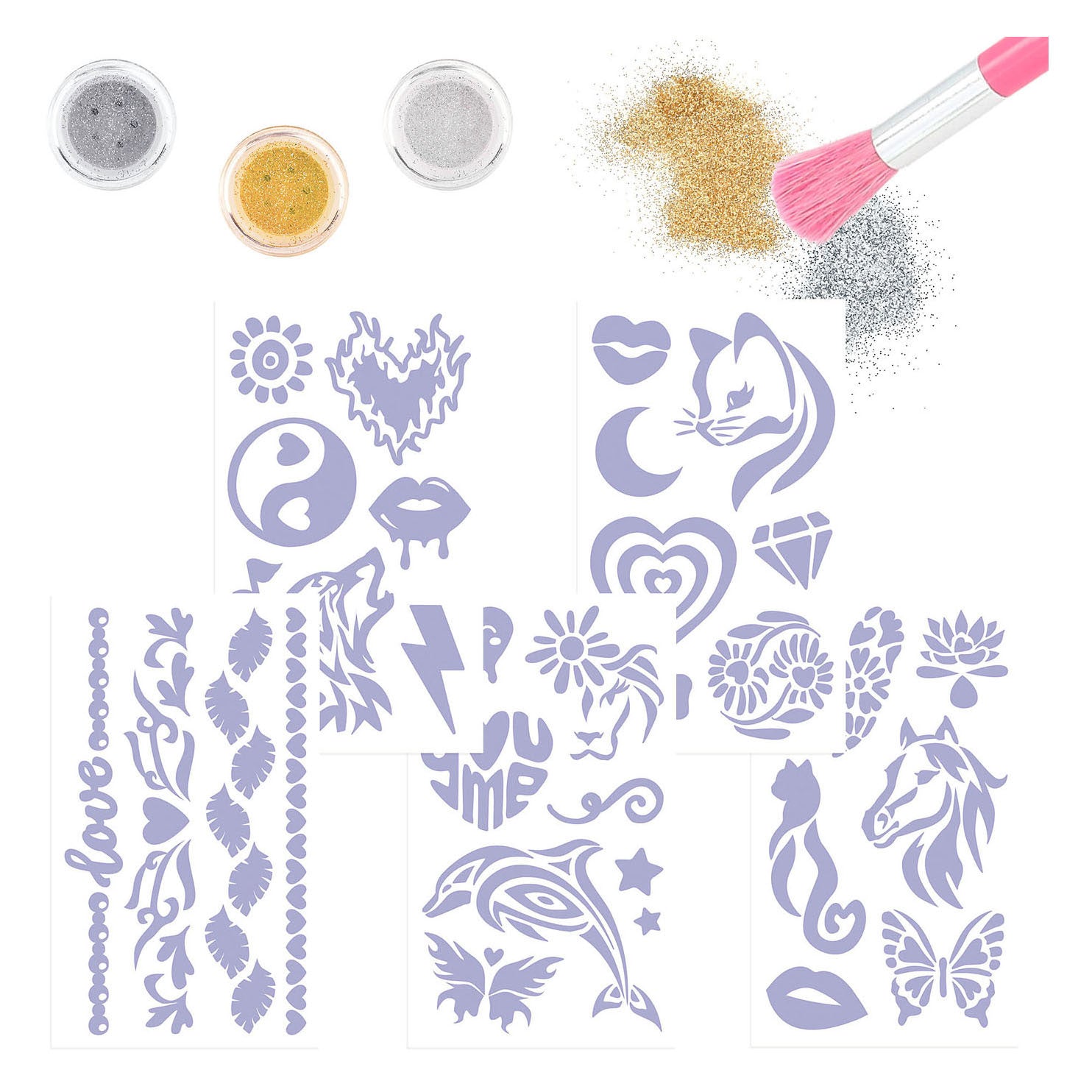 TOPModel Glitter Tattoo Set Beauty And Me