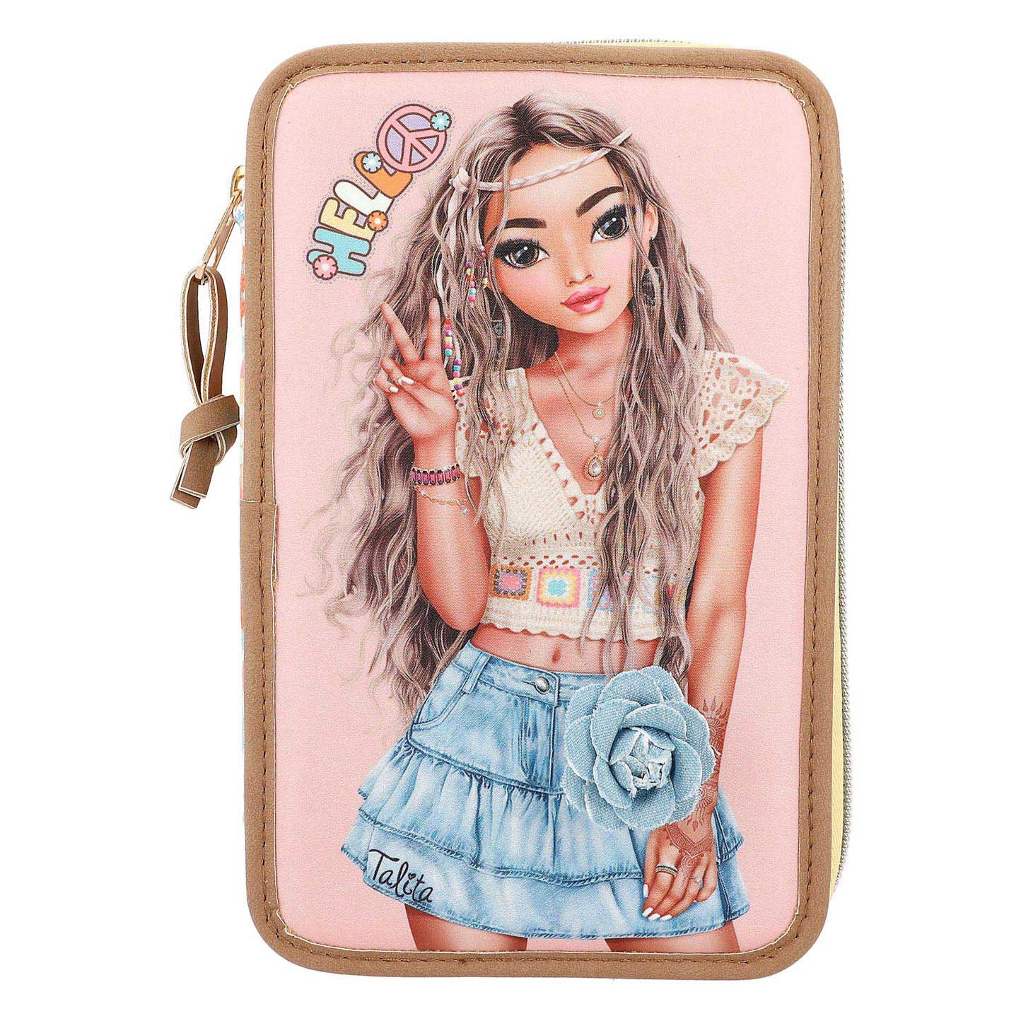 TOPModel 3-Vaks Etui Hippie Heart