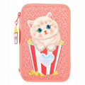 TOPModel 3-Vaks Etui Met Kat Applicatie Cutie Star