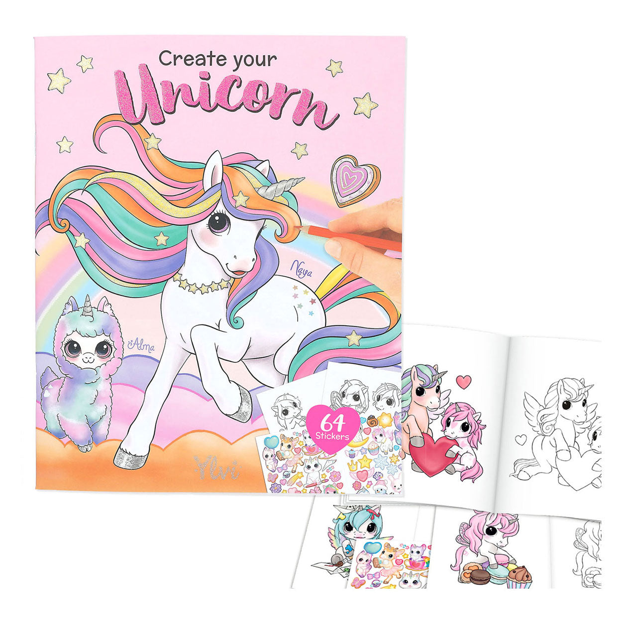 Depesche Ylvi & the Minimoomis Create your Unicorn Kleurboek