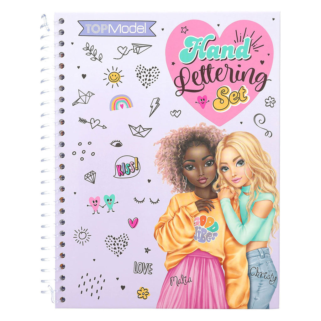 Van der doelen topmodel - hand lettering set met schrijfartikelen en etui