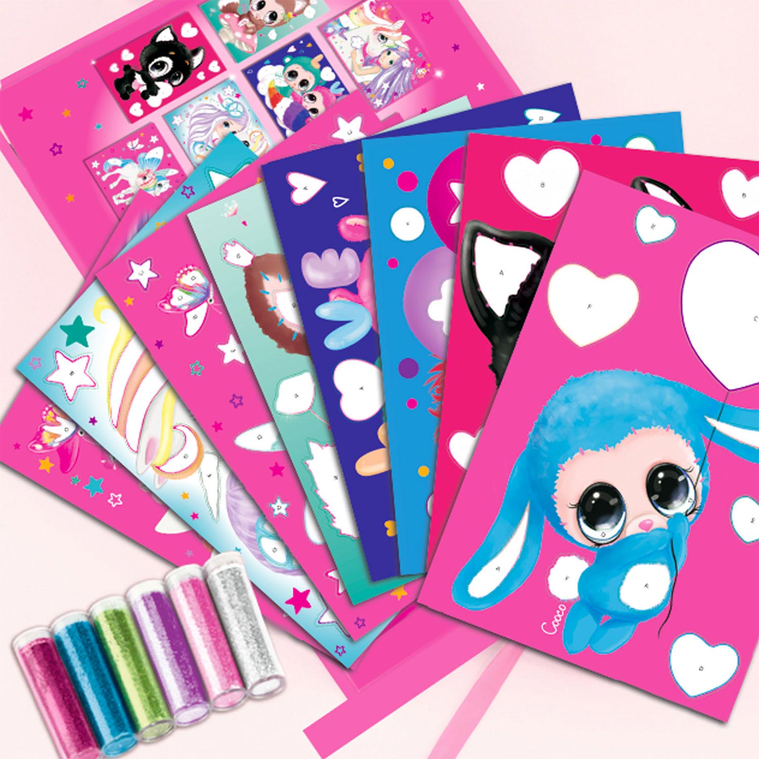 Depesche Maak je eigen Glitterkaarten Ylvi & the Minimoomis