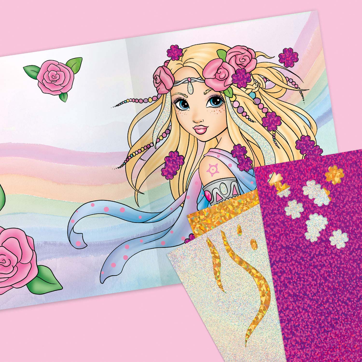 TOPModel Fantasy Model Fancy Folieen Kleurboek