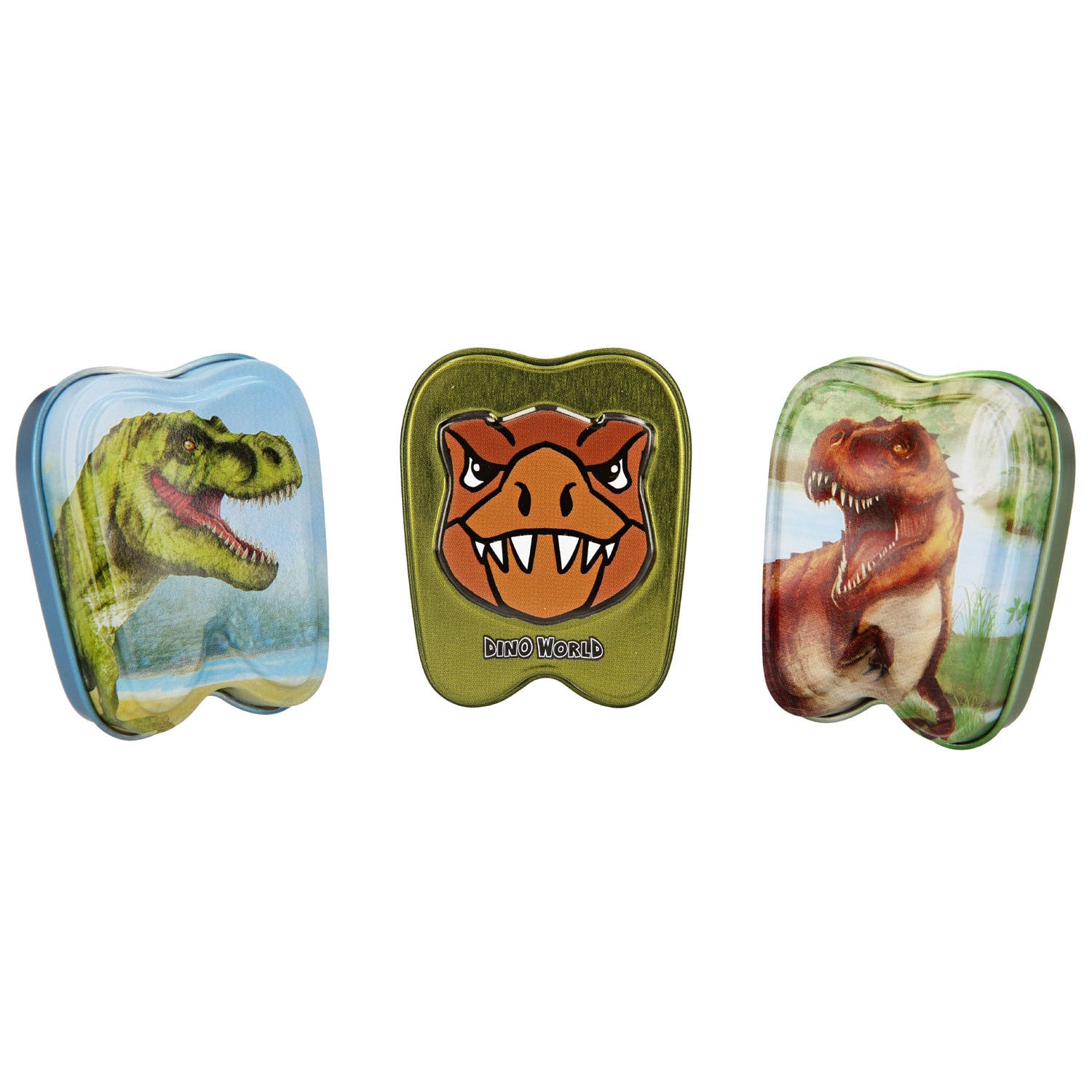 Dino World World World World Tandenblikje