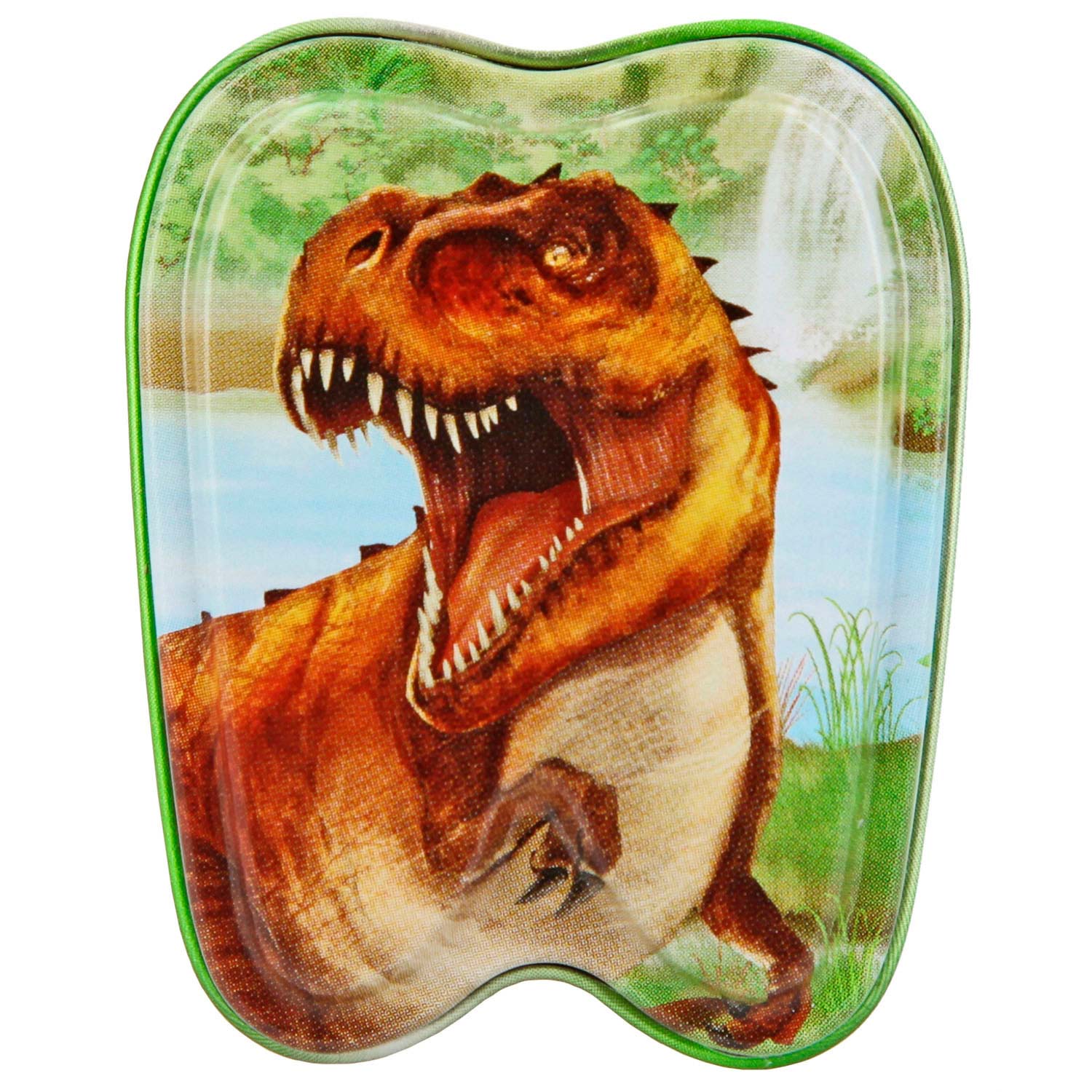 Dino World World World World Tandenblikje