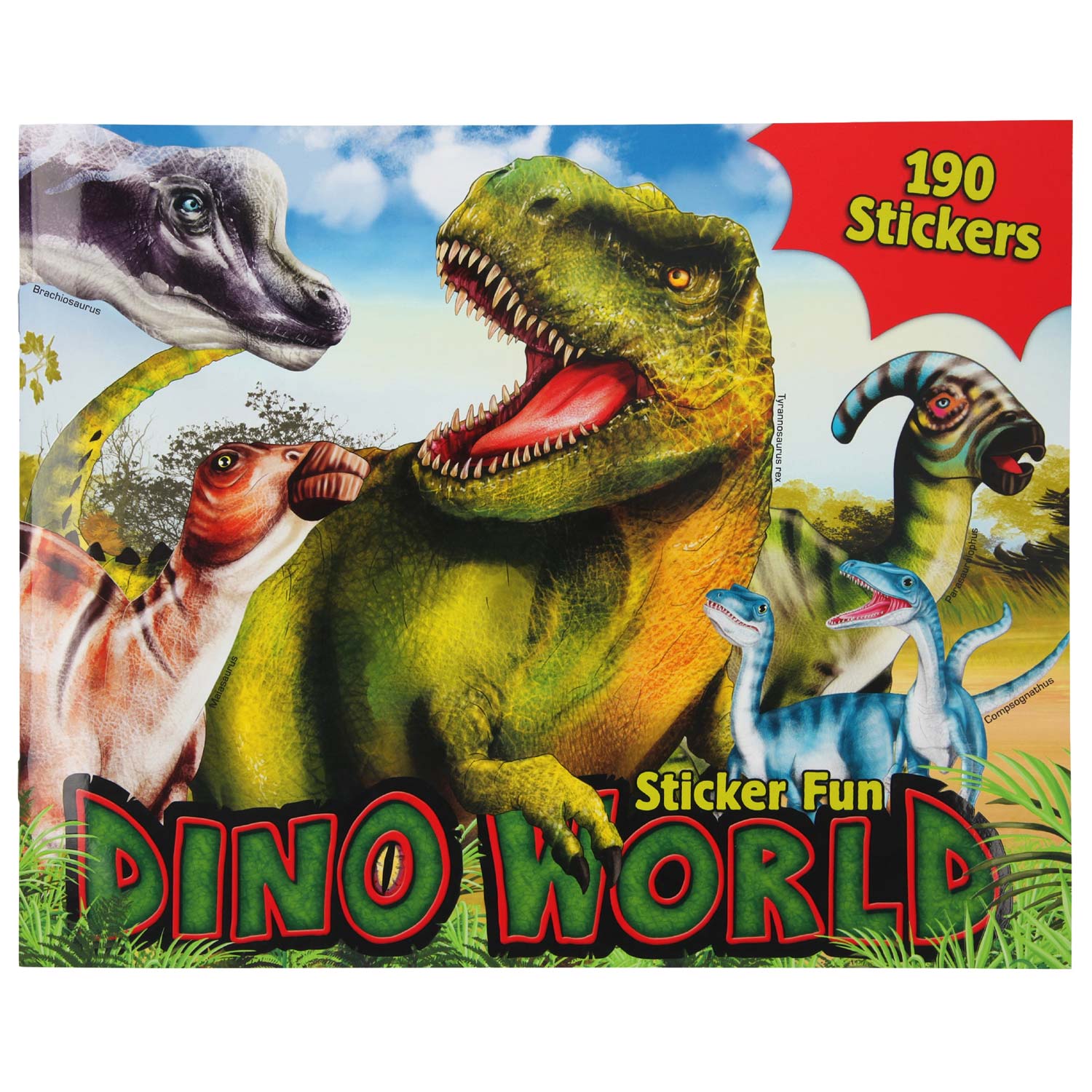 Dino World World Sticker Fun