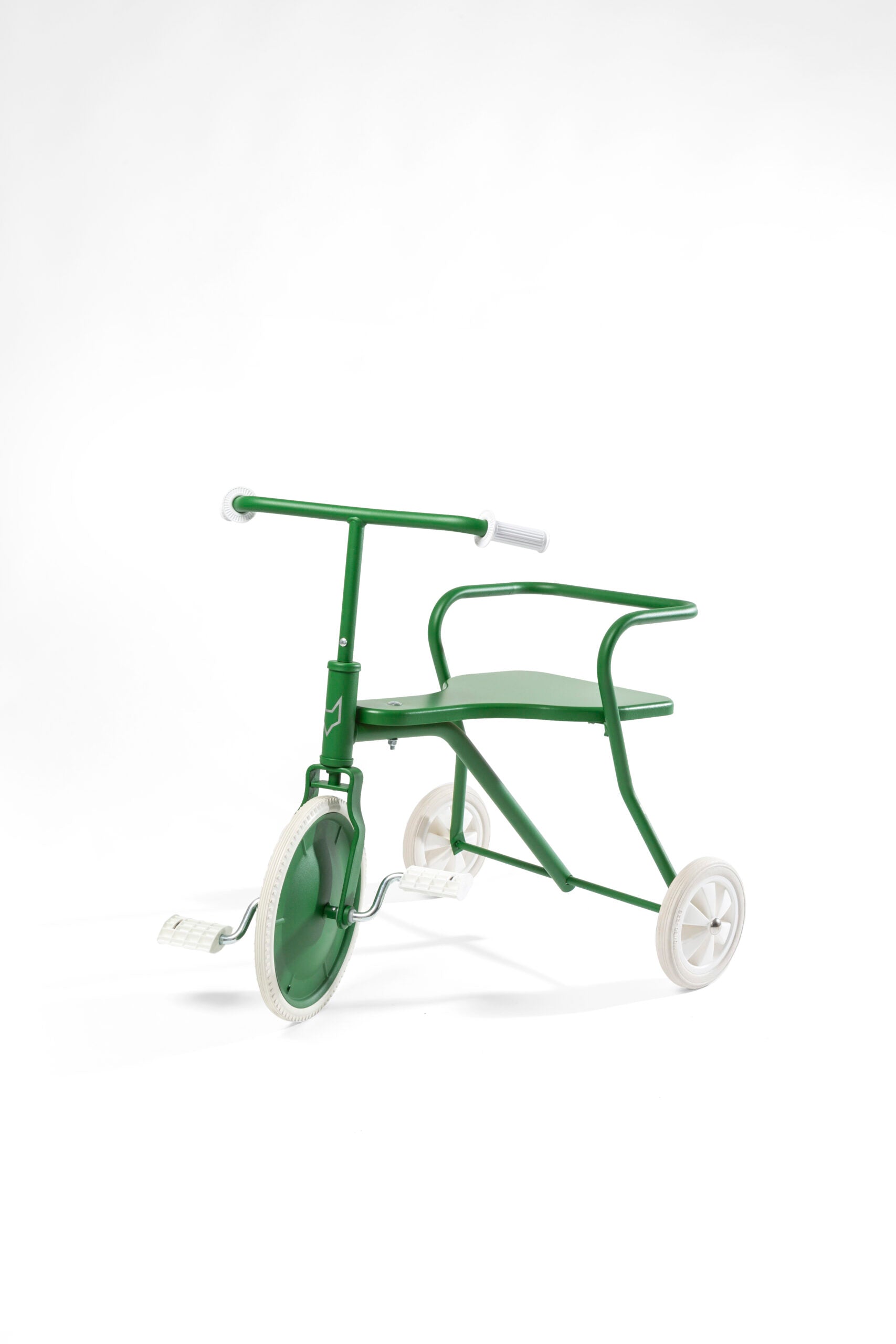 Driewieler Foxrider groen met houten zitting