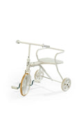 Driewieler Foxrider wit met houten zitting
