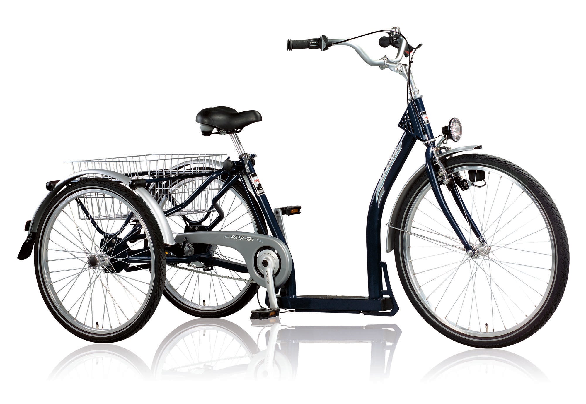 Pfiff de Luxe 3 wielfiets 37 cm  3 sp donker blauw