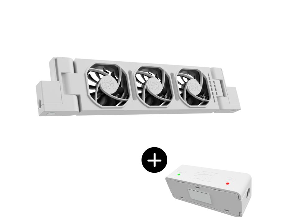 Heatfan 3 - radiatorventilator solo - wit + touch sensor