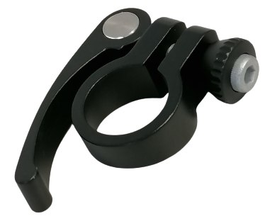 Kalloy Quick release zadelklem snelspan alu zwart 31.8 mm verzwaard