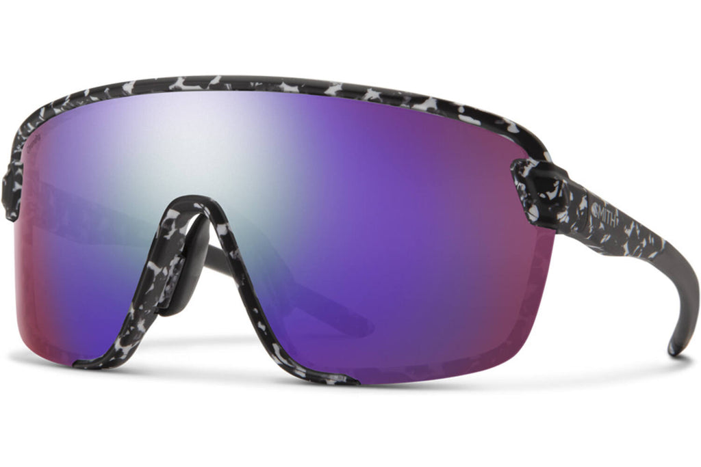 Smith Bobcat bril matte black marble chrom violet mirror
