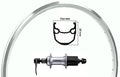 Kgs Achterwiel 28 inch etrto 622 zilver cassette 8-9 speed uitval