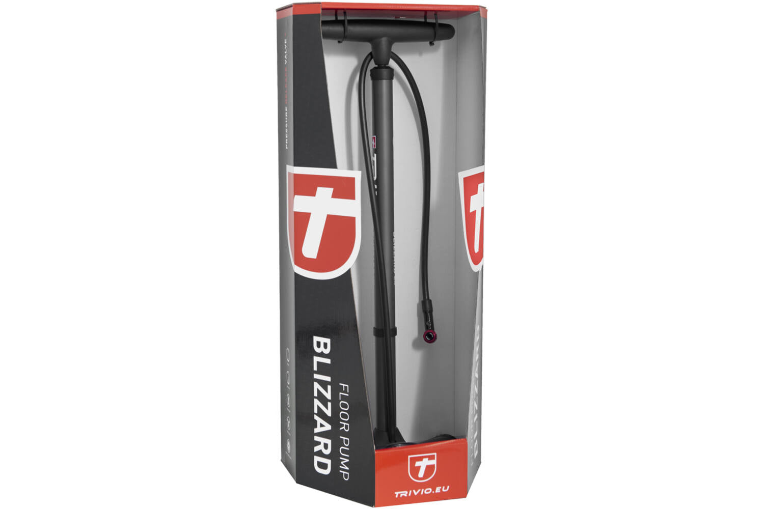 Trivio - fietspomp blizzard hogedruk 12 bar 180 psi staal