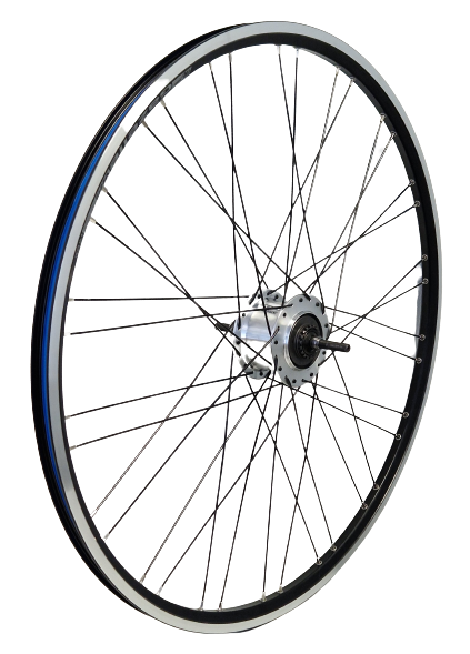 Kgs Achterwiel 28inch (622) velg zw spaak zw 2x18 nexus7 rb zwart