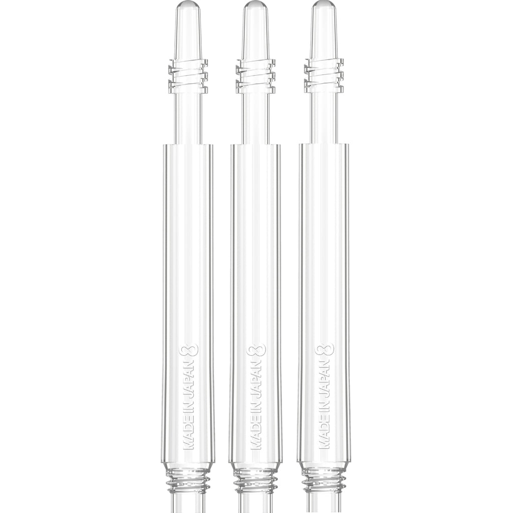 ! Target 8 Flight Spin Shaft Clear Medium