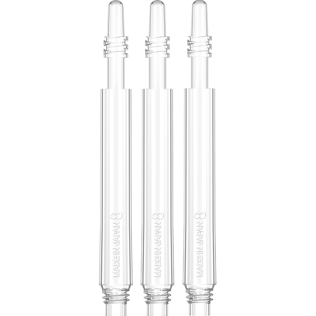! Target 8 Flight Spin Shaft Clear Medium