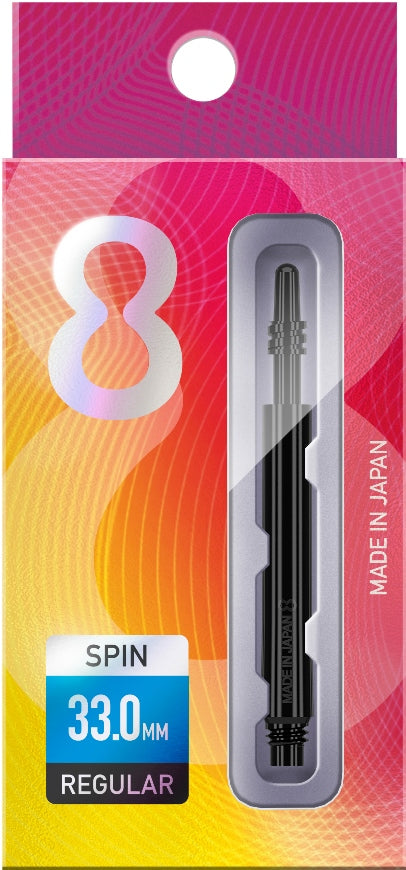 Target 8 Flight Spin Shaft Black Medium