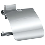 Kleine Wolke Kleine Wolke Toiletrolhouder met deksel Luno zilverkleurig