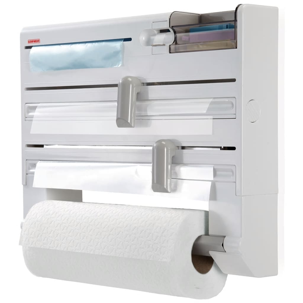 Leifheit keukenrolhouder parat plus wit ps, pe, staal, abs