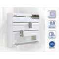 Leifheit keukenrolhouder parat plus wit ps, pe, staal, abs