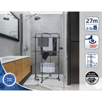 Leifheit 81470 classic 270 droogtoren 3 etages 27 m drooglengte 126x68x68 cm zwart