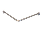 RIDDER RIDDER Hoekdouchegordijnstang 80x80x2,5 cm chroom