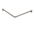 RIDDER RIDDER Hoekdouchegordijnstang 80x80x2,5 cm chroom